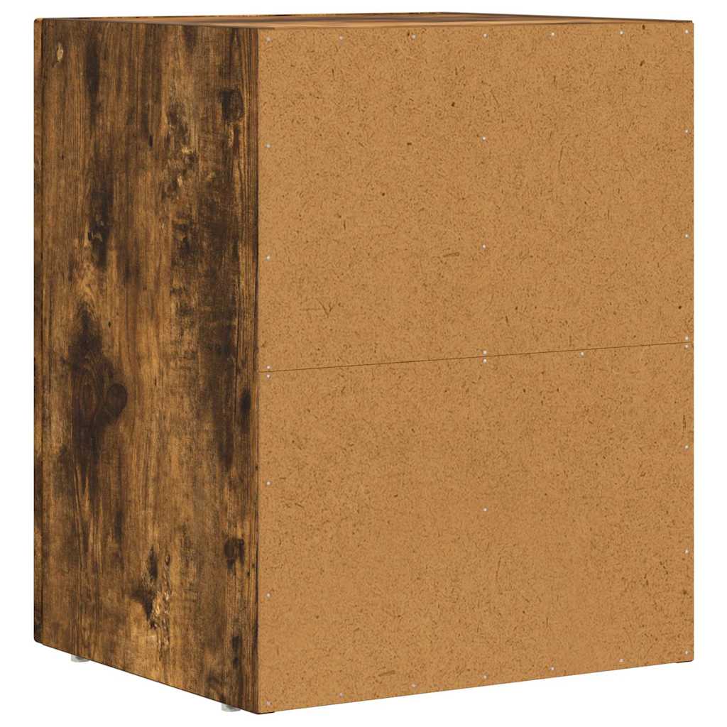 vidaXL Nachttisch 2 pcs Geräucherte Eiche 40 x 35 x 50 cm