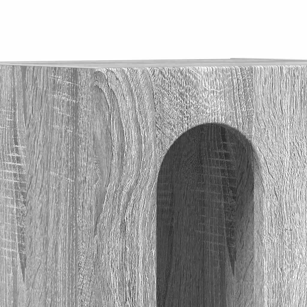 vidaXL Nachttisch 2 pcs Graues Sonoma 40 x 35 x 50 cm Holzwerkstoff