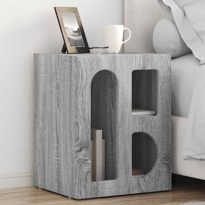 vidaXL Nachttisch 2 pcs Graues Sonoma 40 x 35 x 50 cm Holzwerkstoff