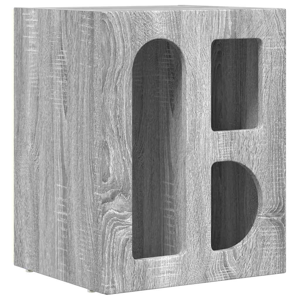 vidaXL Nachttisch 2 pcs Graues Sonoma 40 x 35 x 50 cm Holzwerkstoff