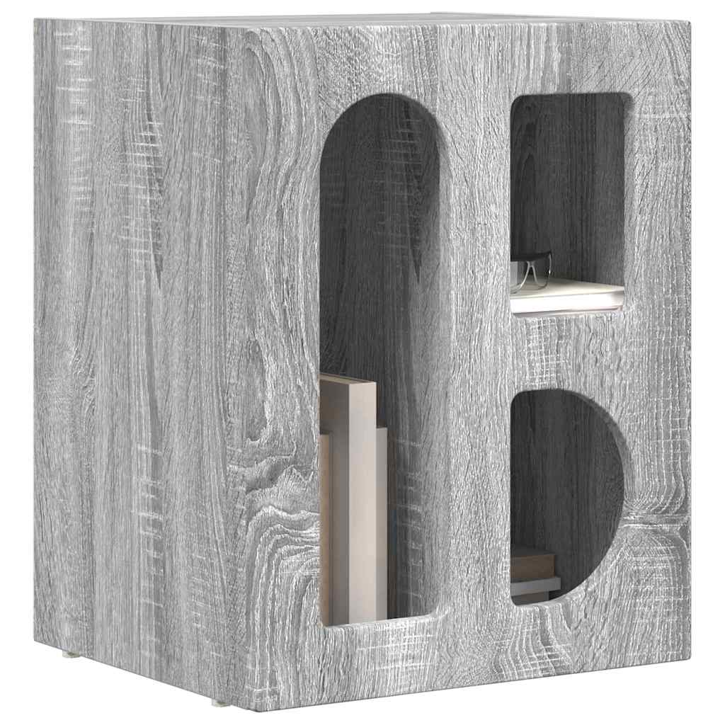 vidaXL Nachttisch 2 pcs Graues Sonoma 40 x 35 x 50 cm Holzwerkstoff
