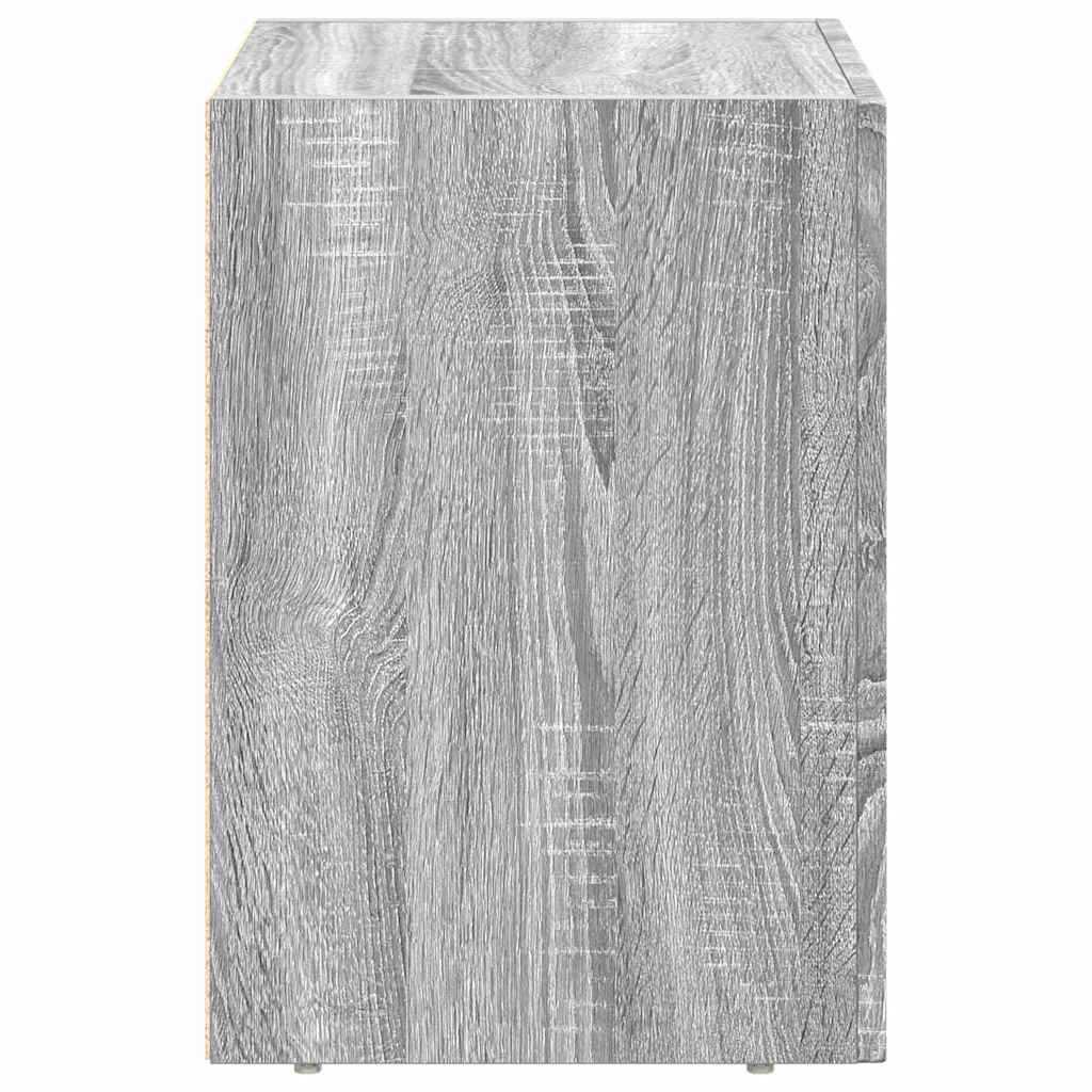 vidaXL Nachttisch 2 pcs Graues Sonoma 40 x 35 x 50 cm Holzwerkstoff
