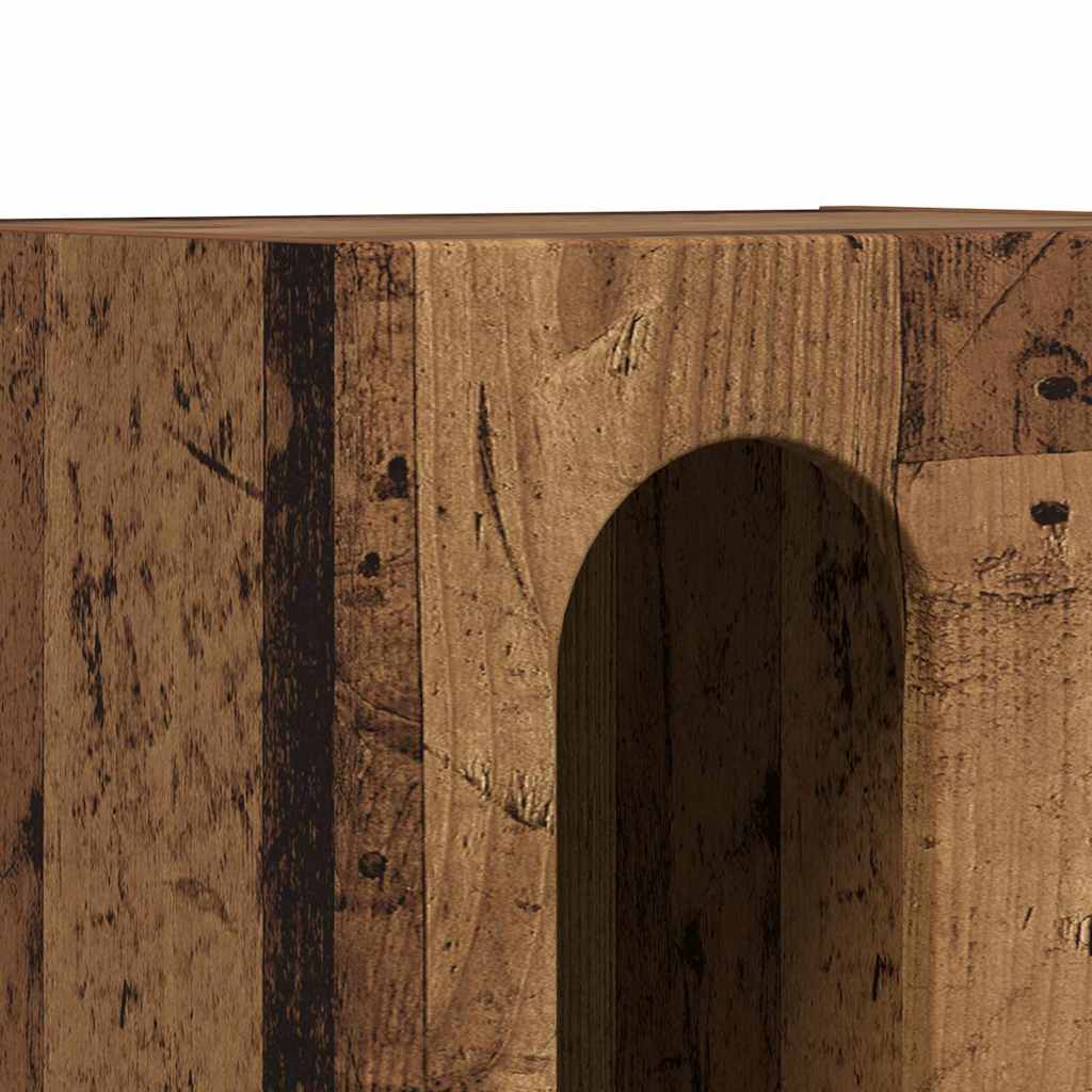 vidaXL Nachttisch Altholz 40 x 35 x 50 cm Holzwerkstoff