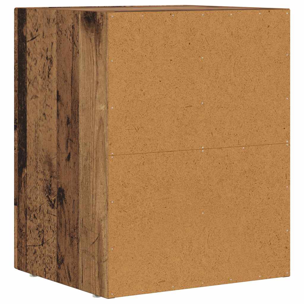 vidaXL Nachttisch Altholz 40 x 35 x 50 cm Holzwerkstoff