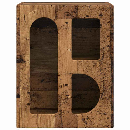 vidaXL Nachttisch Altholz 40 x 35 x 50 cm Holzwerkstoff