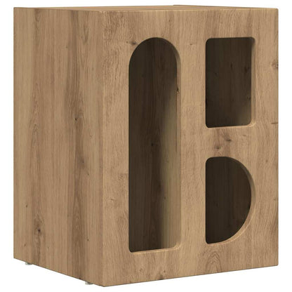 vidaXL Table de chevet 2 pcs Chêne artisanat 40 x 35 x 50 cm Bois d'ingénierie