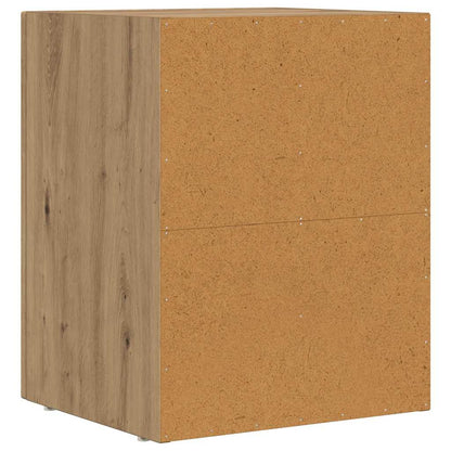 vidaXL Table de chevet 2 pcs Chêne artisanat 40 x 35 x 50 cm Bois d'ingénierie
