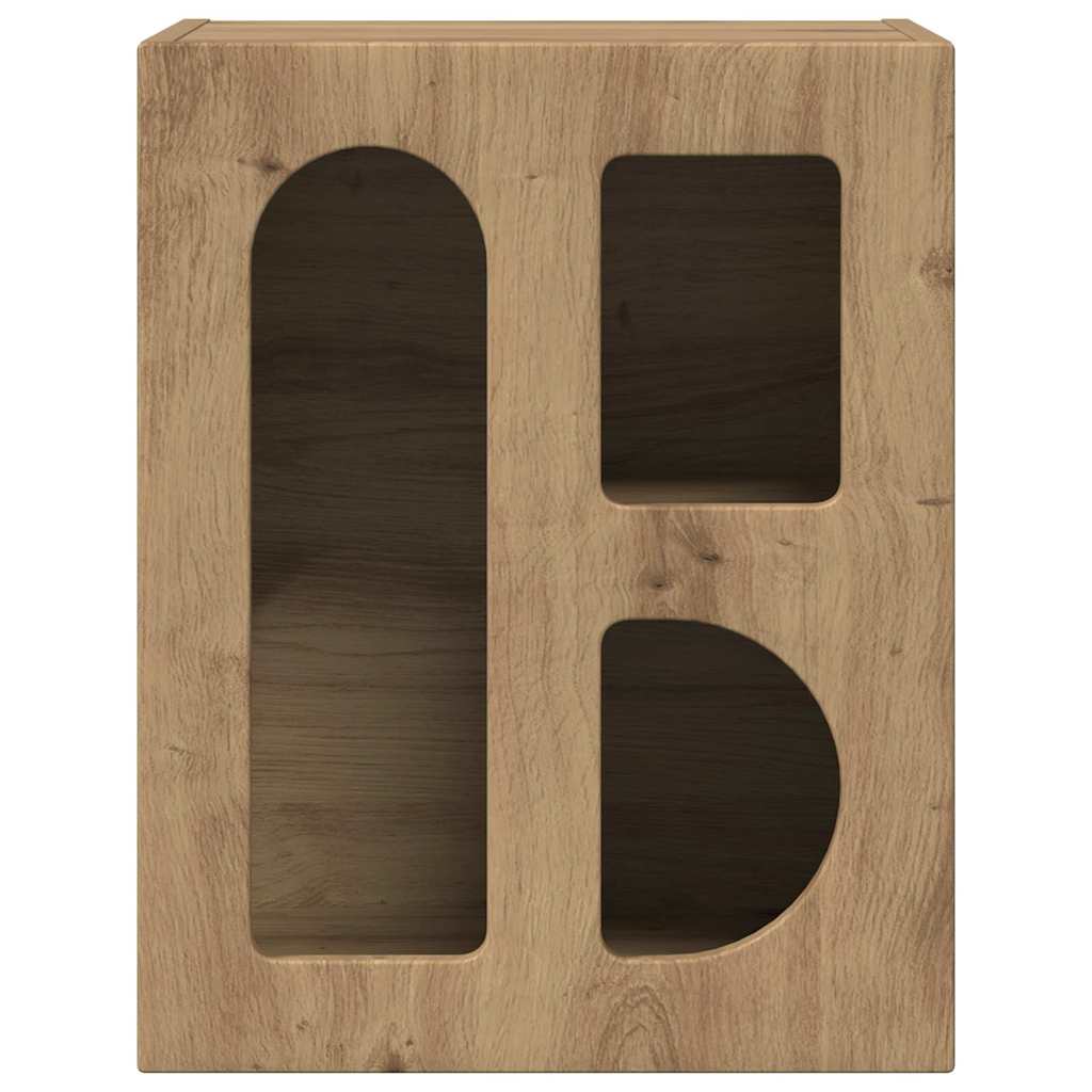vidaXL Table de chevet 2 pcs Chêne artisanat 40 x 35 x 50 cm Bois d'ingénierie