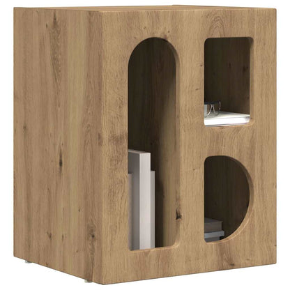 vidaXL Table de chevet 2 pcs Chêne artisanat 40 x 35 x 50 cm Bois d'ingénierie