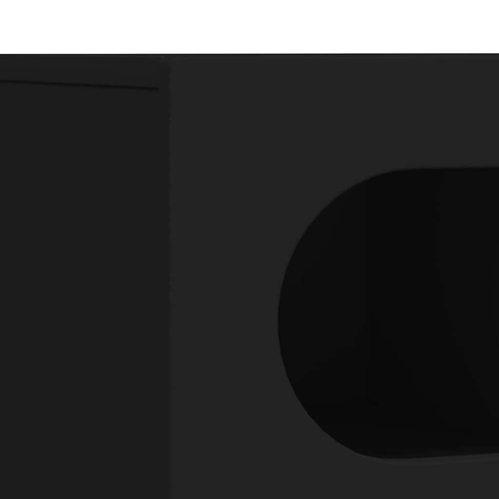 TV-Schränk Schwarz 100 x 35 x 40 cm Holzwerkstoff