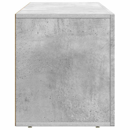 vidaXL Meuble TV gris béton 100 x 35 x 40 cm en bois d'ingénierie