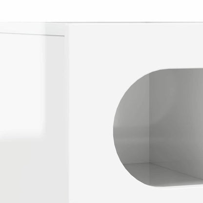 vidaXL TV-Schränk Hochglanz Weiß 100 x 35 x 40 cm Holzwerkstoff