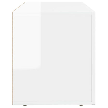 vidaXL TV-Schränk Hochglanz Weiß 100 x 35 x 40 cm Holzwerkstoff