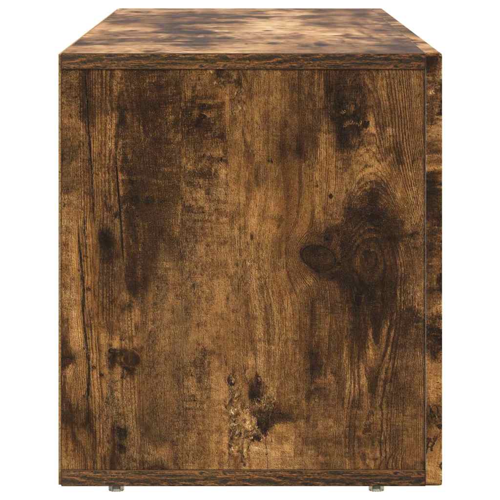 vidaXL Meuble TV Chêne fumé 100 x 35 x 40 cm Bois d'ingénierie