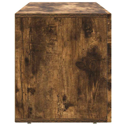 vidaXL Meuble TV Chêne fumé 100 x 35 x 40 cm Bois d'ingénierie