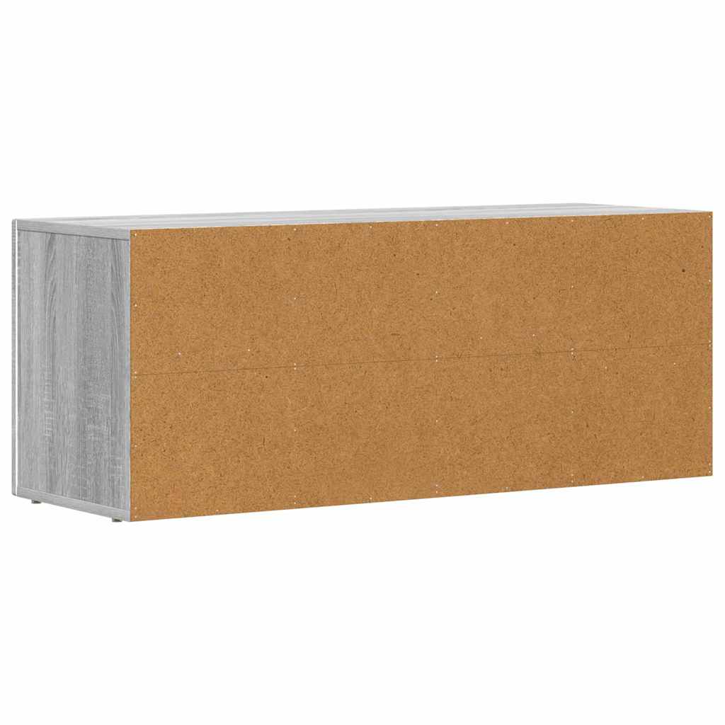 vidaXL Meuble TV Gris sonoma 100 x 35 x 40 cm Bois d'ingénierie
