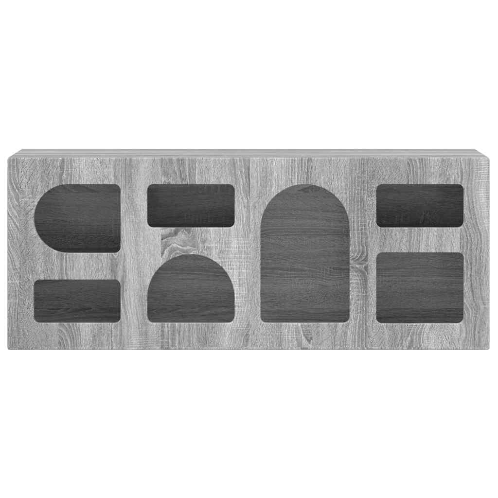 vidaXL Meuble TV Gris sonoma 100 x 35 x 40 cm Bois d'ingénierie