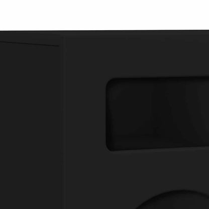 TV-Schränk Schwarz 80 x 35 x 40 cm Holzwerkstoff