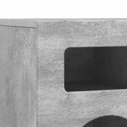 Meuble TV vidaXL Gris béton 80 x 35 x 40 cm Bois d'ingénierie