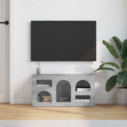 Meuble TV vidaXL Gris béton 80 x 35 x 40 cm Bois d'ingénierie