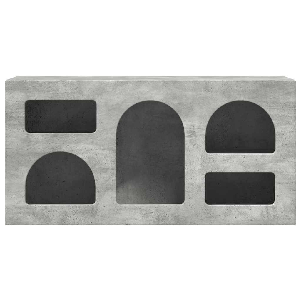 Meuble TV vidaXL Gris béton 80 x 35 x 40 cm Bois d'ingénierie