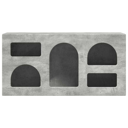 Meuble TV vidaXL Gris béton 80 x 35 x 40 cm Bois d'ingénierie