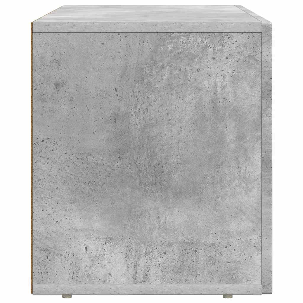 Meuble TV vidaXL Gris béton 80 x 35 x 40 cm Bois d'ingénierie