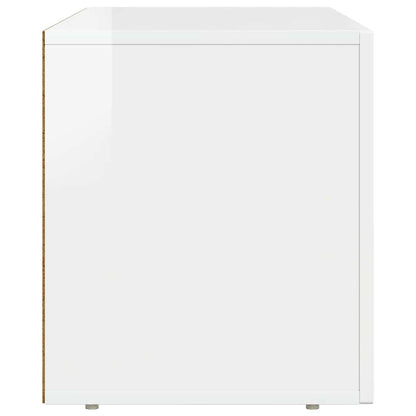 vidaXL TV-Schränk Hochglanz Weiß 80 x 35 x 40 cm Holzwerkstoff