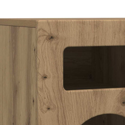 vidaXL Meuble TV chêne artisan 80 x 35 x 40 cm Bois d'ingénierie