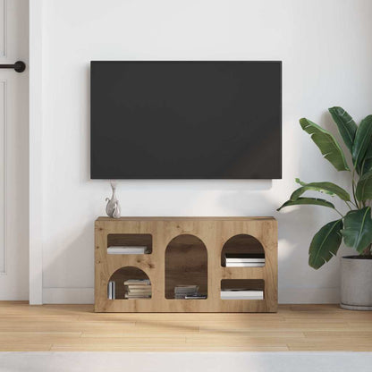 vidaXL Meuble TV chêne artisan 80 x 35 x 40 cm Bois d'ingénierie