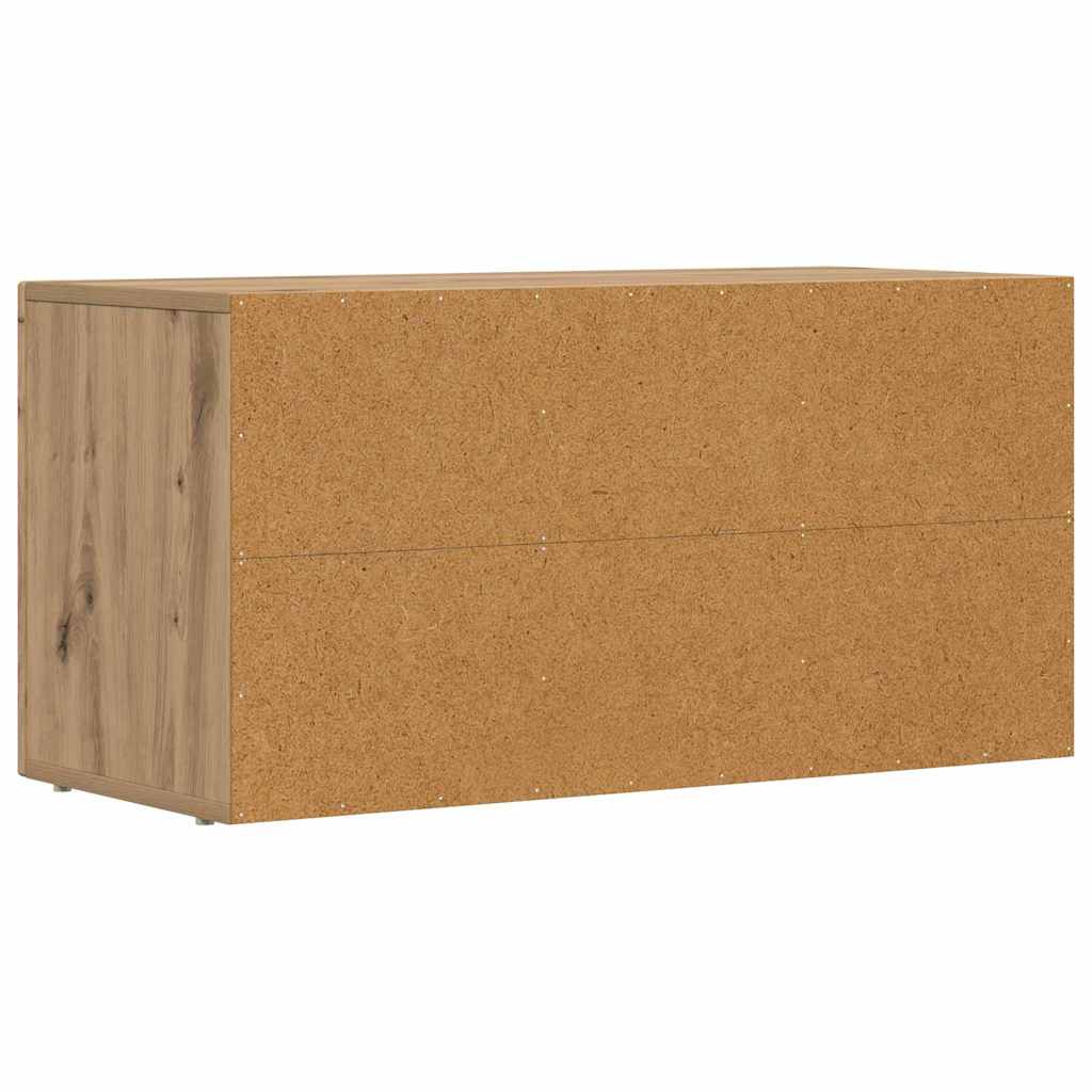 vidaXL Meuble TV chêne artisan 80 x 35 x 40 cm Bois d'ingénierie