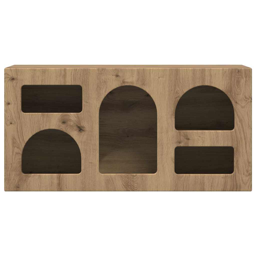 vidaXL Meuble TV chêne artisan 80 x 35 x 40 cm Bois d'ingénierie