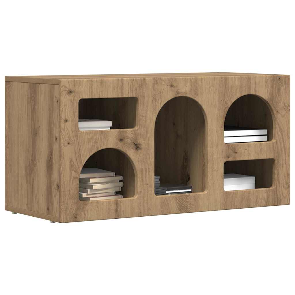 vidaXL Meuble TV chêne artisan 80 x 35 x 40 cm Bois d'ingénierie
