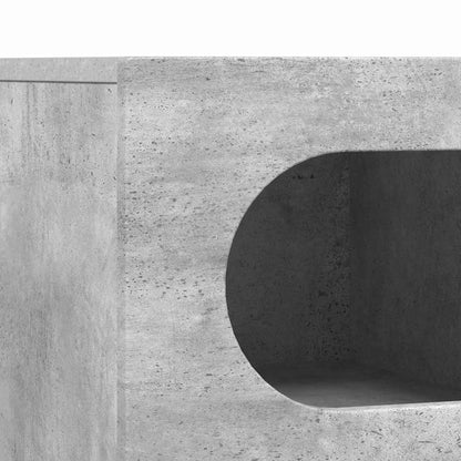 vidaXL Meuble TV gris béton 60 x 35 x 40 cm bois d'ingénierie