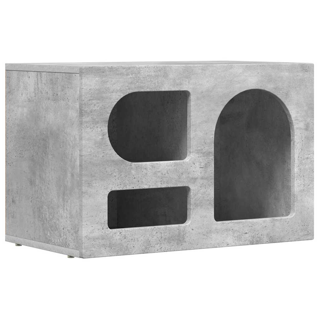 vidaXL Meuble TV gris béton 60 x 35 x 40 cm bois d'ingénierie