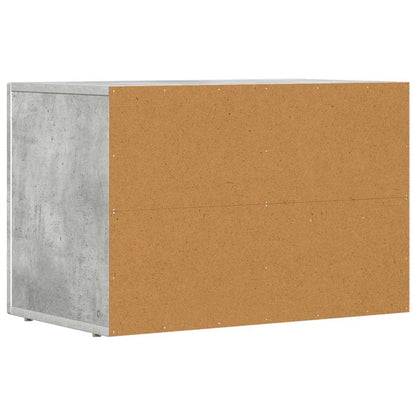 vidaXL Meuble TV gris béton 60 x 35 x 40 cm bois d'ingénierie