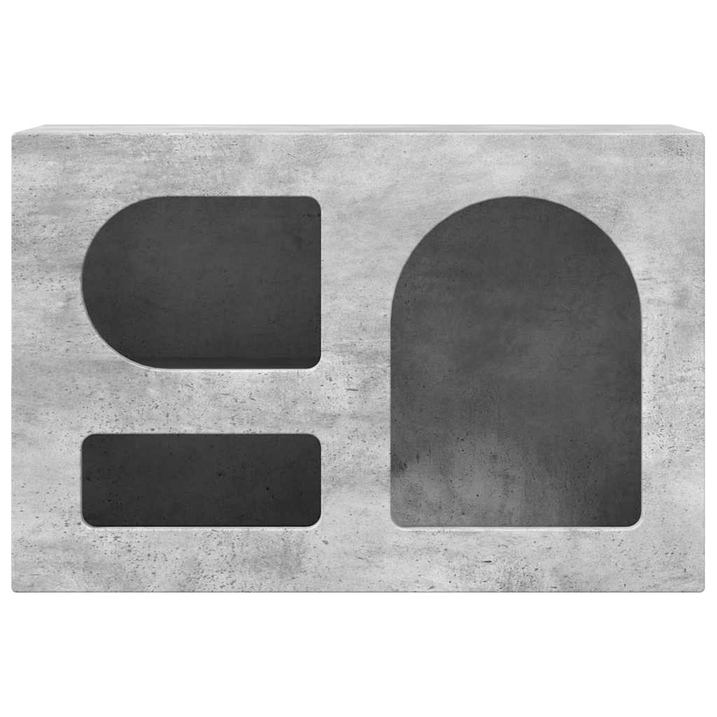 vidaXL Meuble TV gris béton 60 x 35 x 40 cm bois d'ingénierie