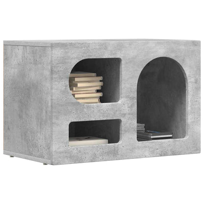 vidaXL Meuble TV gris béton 60 x 35 x 40 cm bois d'ingénierie