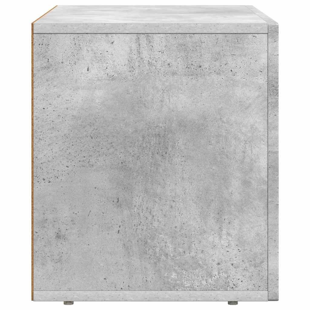 vidaXL Meuble TV gris béton 60 x 35 x 40 cm bois d'ingénierie