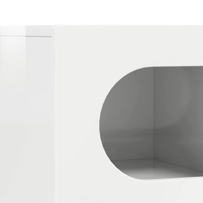 vidaXL TV-Schränk Hochglanz Weiß 60 x 35 x 40 cm Holzwerkstoff