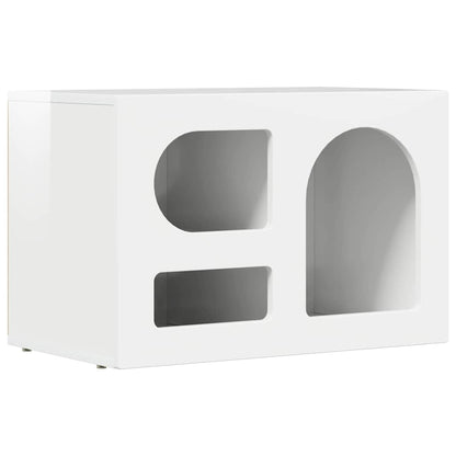 vidaXL TV-Schränk Hochglanz Weiß 60 x 35 x 40 cm Holzwerkstoff