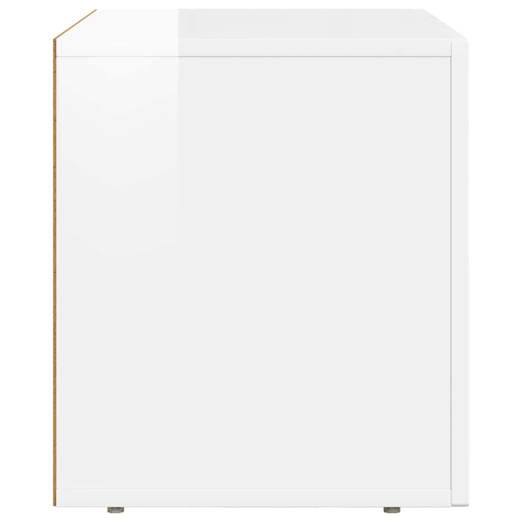 vidaXL TV-Schränk Hochglanz Weiß 60 x 35 x 40 cm Holzwerkstoff