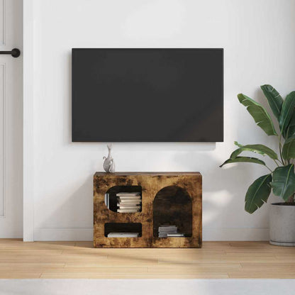 Meuble TV vidaXL Chêne fumé 60 x 35 x 40 cm Bois d'ingénierie