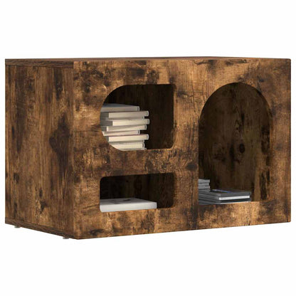 Meuble TV vidaXL Chêne fumé 60 x 35 x 40 cm Bois d'ingénierie