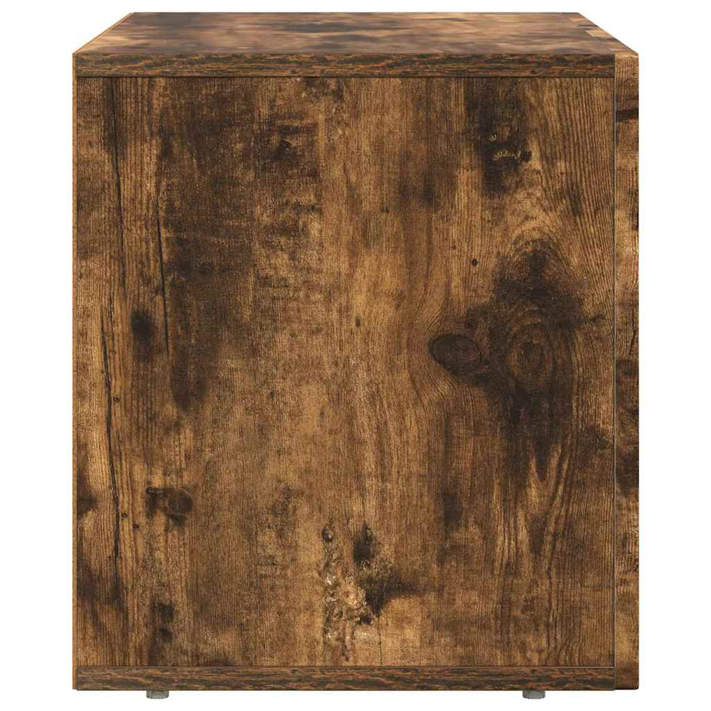 Meuble TV vidaXL Chêne fumé 60 x 35 x 40 cm Bois d'ingénierie