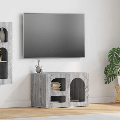 vidaXL Meuble TV Sonoma Gris 60 x 35 x 40 cm Aggloméré