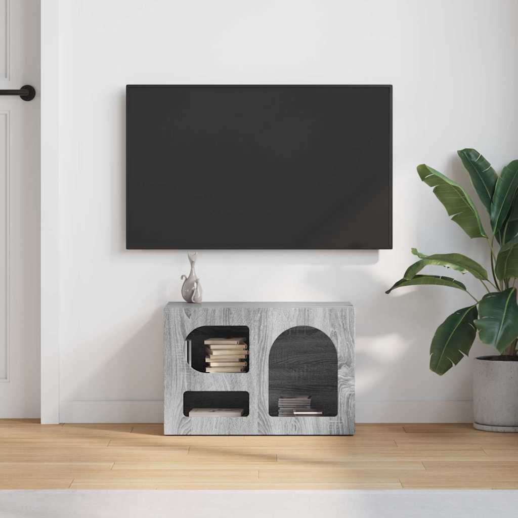 vidaXL Meuble TV Sonoma Gris 60 x 35 x 40 cm Aggloméré