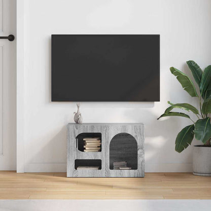 vidaXL Meuble TV Sonoma Gris 60 x 35 x 40 cm Aggloméré