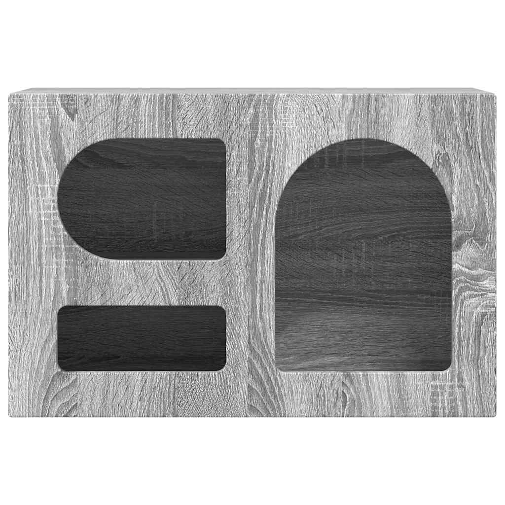 vidaXL Meuble TV Sonoma Gris 60 x 35 x 40 cm Aggloméré