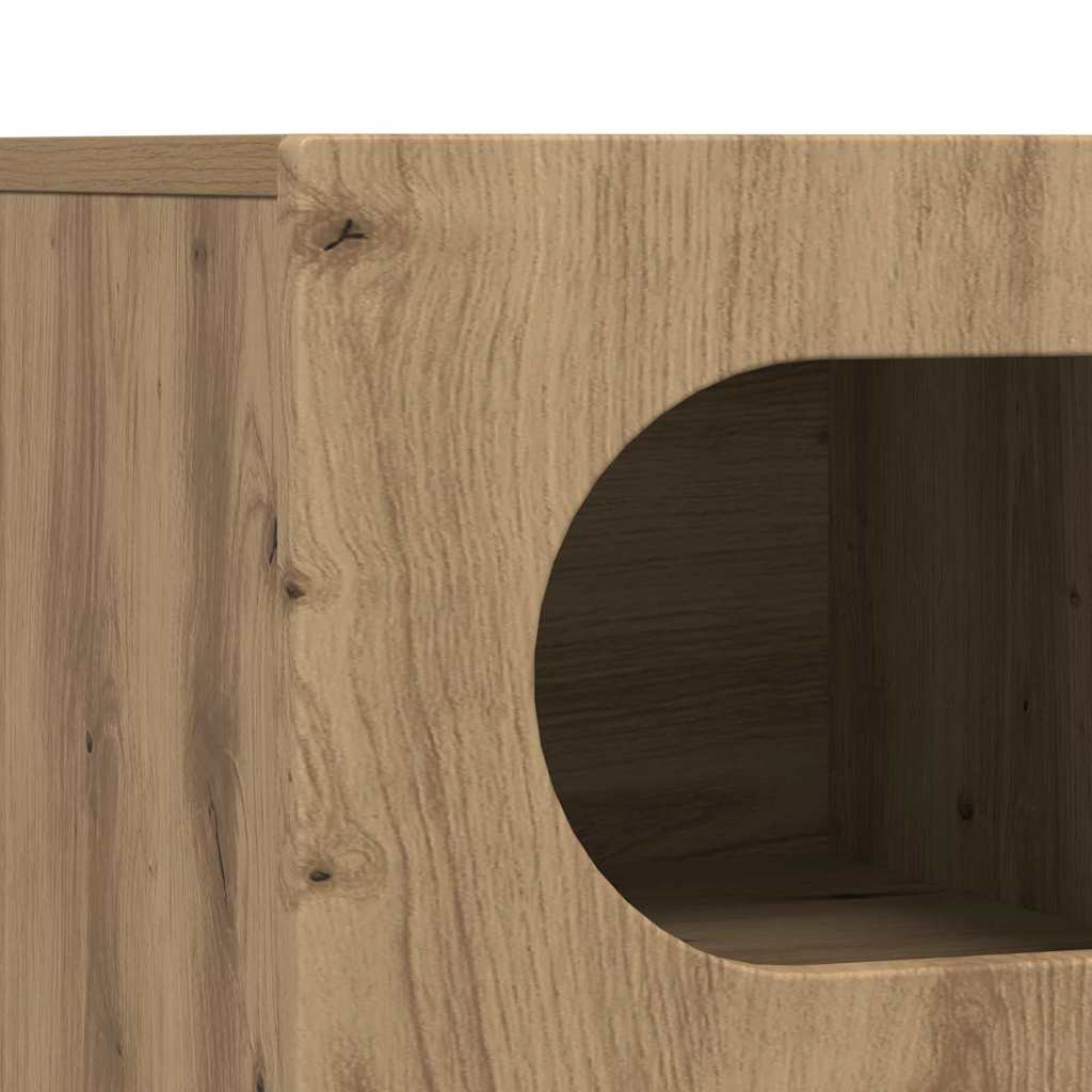 Meuble TV vidaXL chêne Artisan 60 x 35 x 40 cm Bois d'ingénierie
